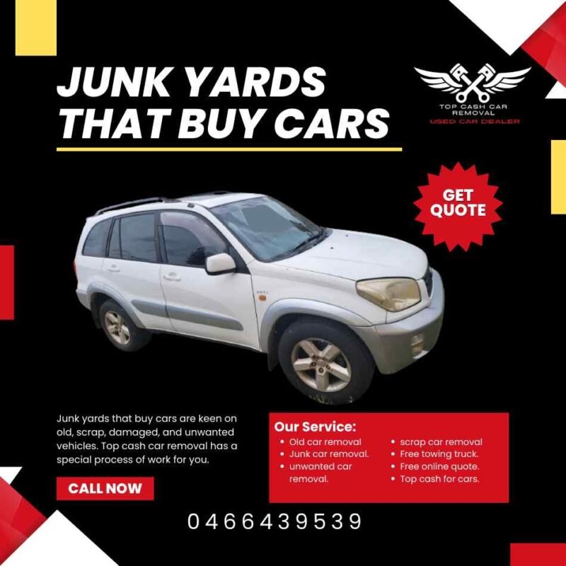 Junk yards that buy cars.